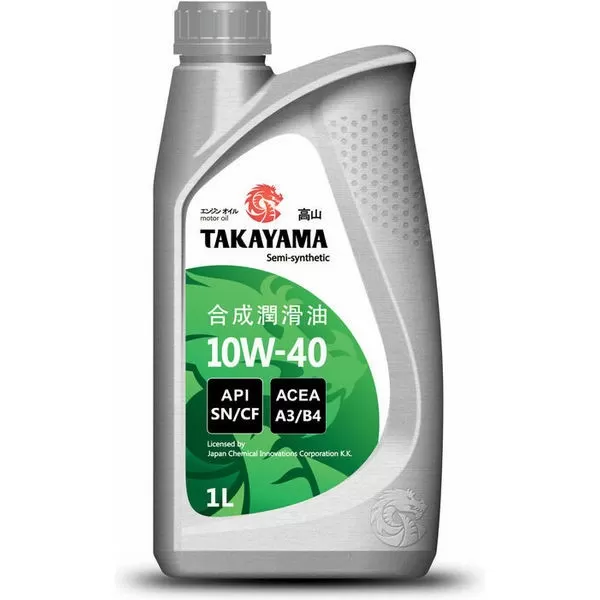 Масло моторное TAKAYAMA SAE 10W-40 API SN/CF пластик (1л)
