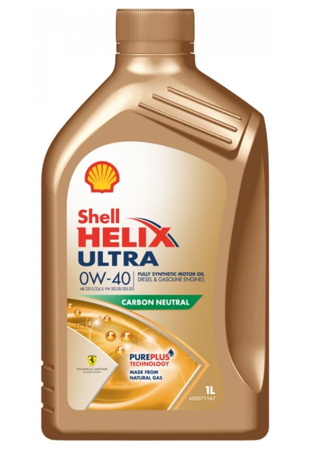 Масло моторное Shell Helix Ultra 0w-40 1л синт. 