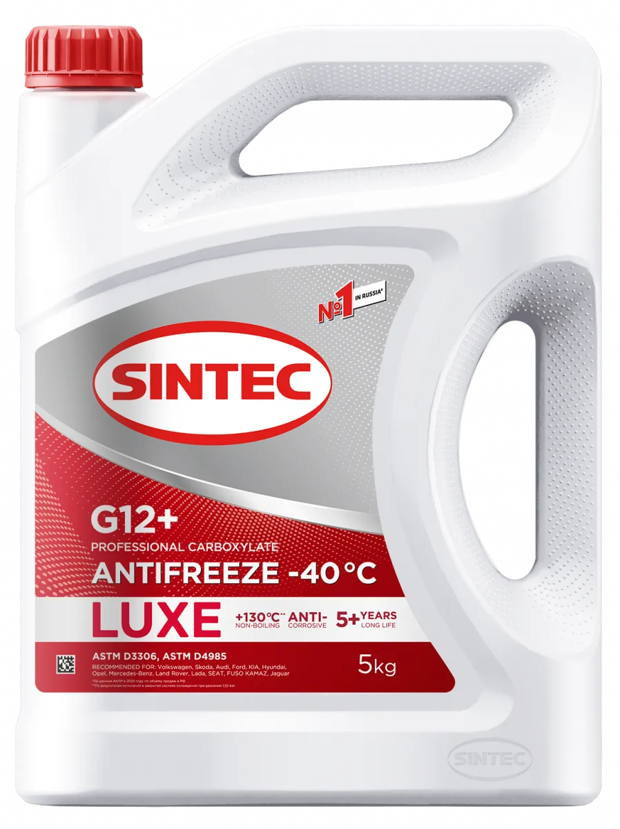 Антифриз Sintec ANTIFREEZE LUXE G12+ (-40) (5кг)