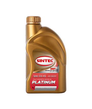 Масло моторное SINTEC Platinum SAE 5W-40 API SN/CF, ACEA A3/B4 (1л)