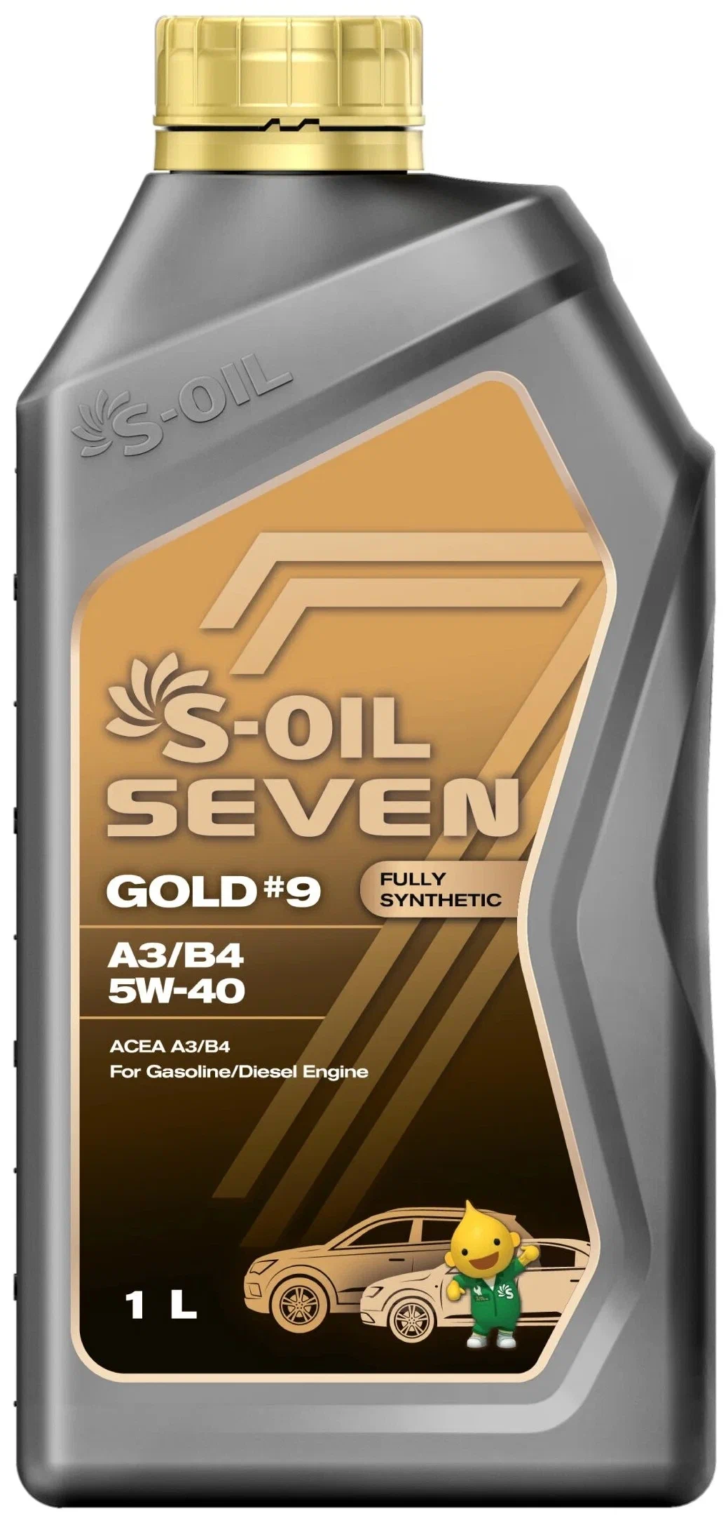 Масло моторное S-OIL 7 GOLD #9 A3/B4 5w-40 1л