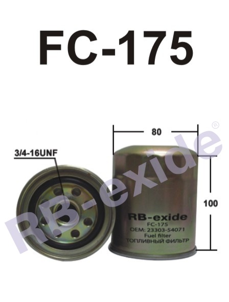 Фильтр топливный RB-Exide FC-175 (23303-54071)