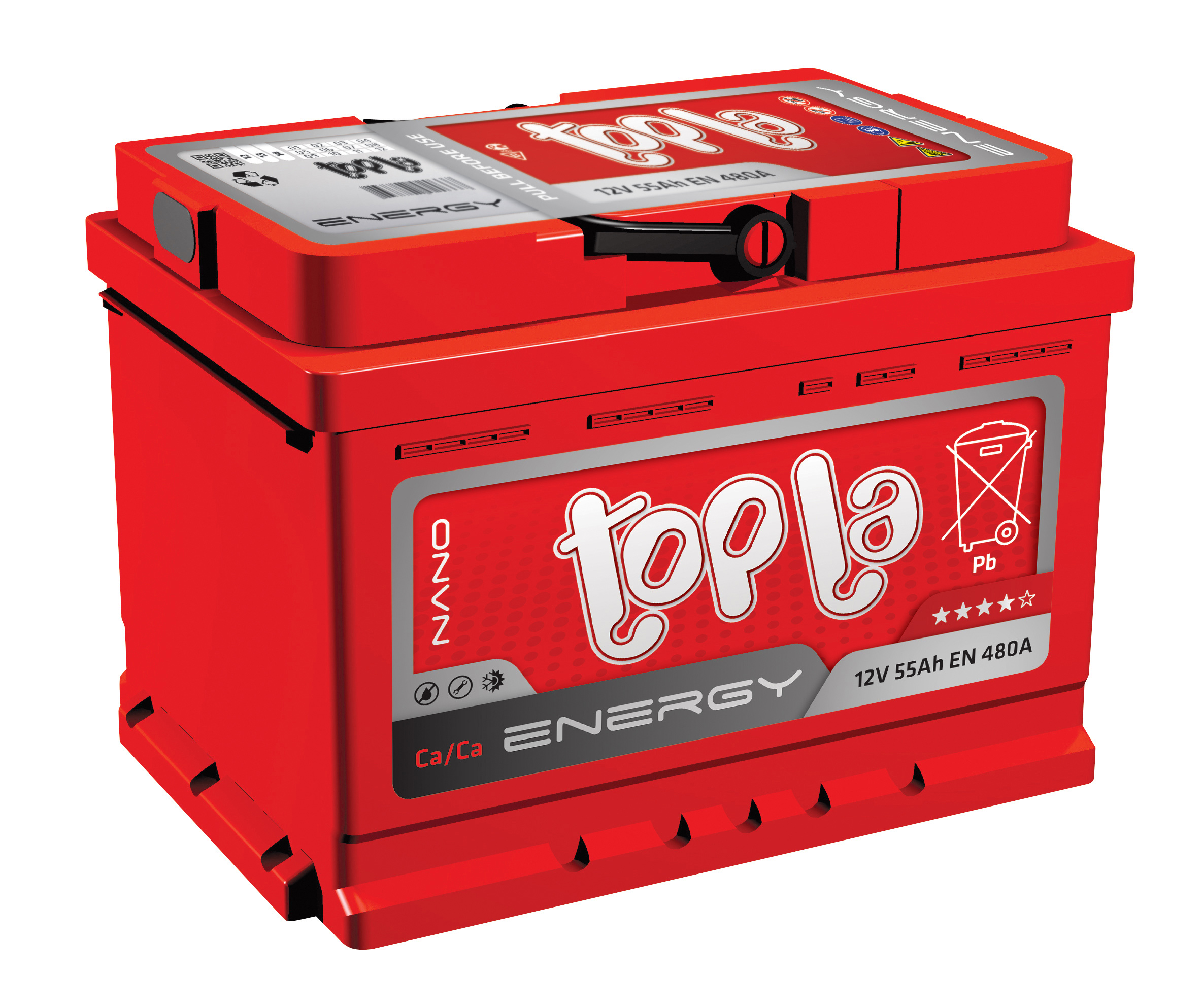 Аккумулятор 12В 55А/ч   Topla Energy обр.пл