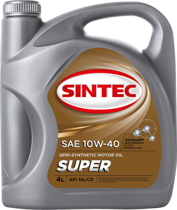 Масло моторное SINTEC SUPER SAE 10W-40 API SG/CD (4л) 