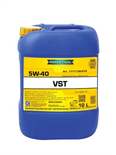 Масло моторное RAVENOL VST 5w-40 синт. (10л) 