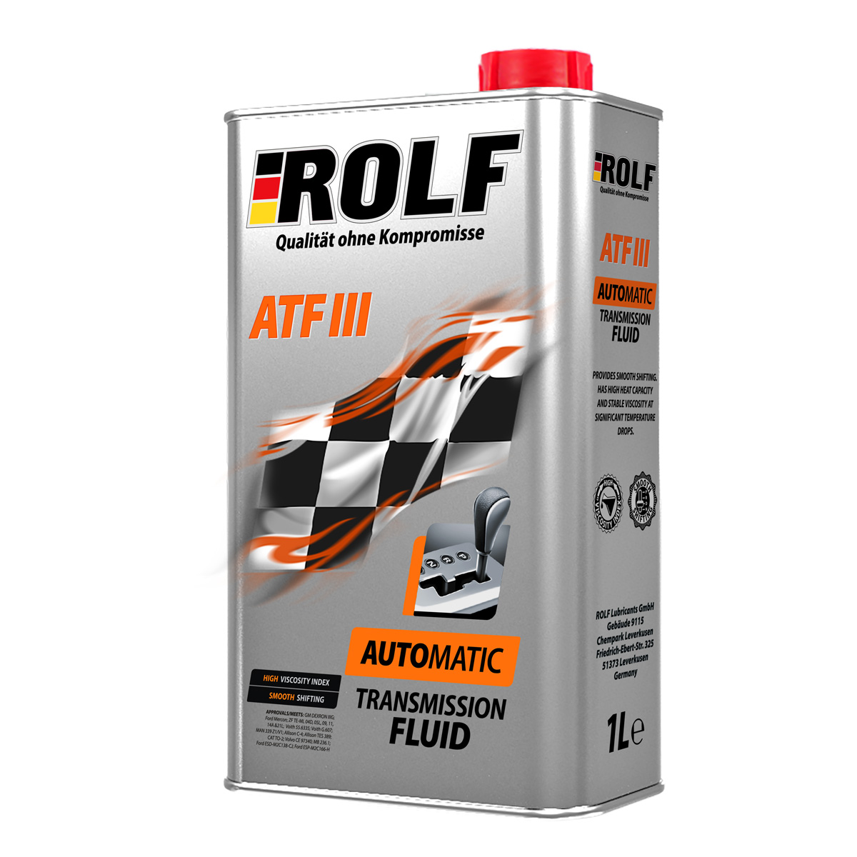 Масло трансмиссионное ROLF ATF III (1л) мин. (металл)