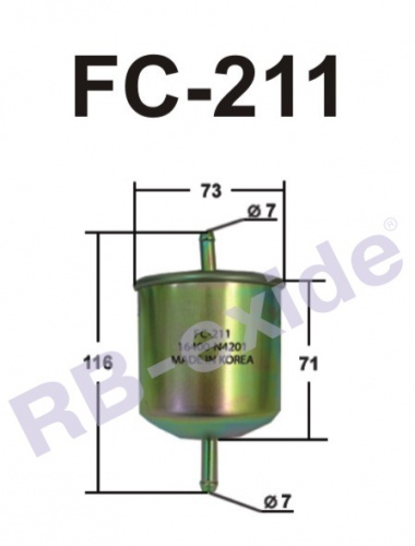 Фильтр топливный RB-Exide FC-211 (16400-N4201)