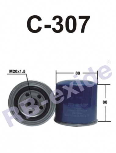 Фильтр масляный RB-Exide С-307 (15400-PR3-004)