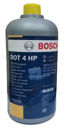 Тормозная жидкость BOSCH Dot-4 HP 1л High Performance 1987479113